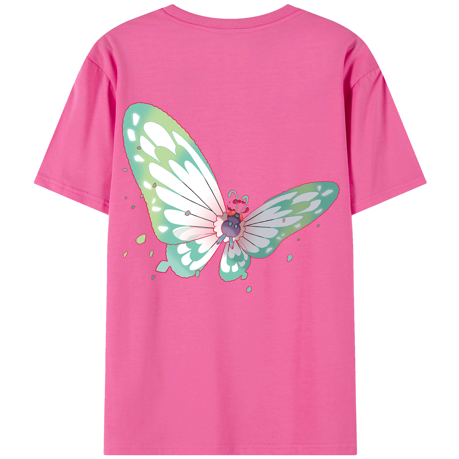（画像用） ポケットモンスター Pokémon レディース半袖Tシャツ(バックプリント)